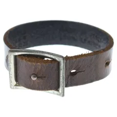 Maison Martin Margiela (メゾンマルタンマルジェラ) 10 Leather Belt Bracelet レザー ベルト ブレスレット ブラウンのサムネイル