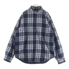Palace Skateboards (パレススケートボーズ) CHECK INSULATED SHIRT チェック インシュレイティドシャツ ネイビーのサムネイル