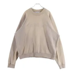 OFF-WHITE (オフホワイト) Laundry Logos Skate Crewneck クルーネック スウェット フロントロゴ ベージュ OMBA056S22FLE001のサムネイル