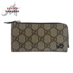 GUCCI グッチ GGディテール ベージュ ブラウン GGスプリームキャンバス 295233 2184 カードケース コインケース 男女兼用 メンズ 506418【中古】のサムネイル