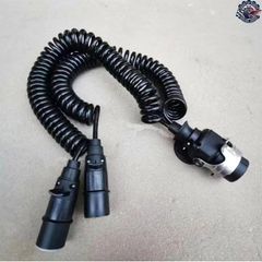 ボルボ トレーラーABS EBS 電源コード7芯 スパイラル 電源ケーブル