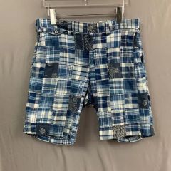 ク*コ様 RRL インディゴコットンリネンパッチワークショートパンツ