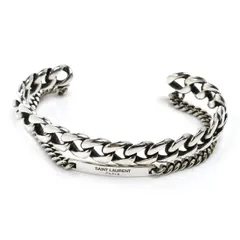 SAINT LAURENT サンローラン メタル ダブルカフ ブレスレット 24.6g ユニセックス 中古のサムネイル