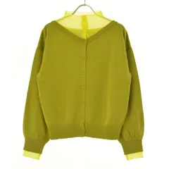 【Ameri】02120150690 2WAY FAKE LAYERED KNIT TOP長袖カーディガンのサムネイル