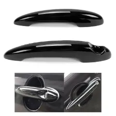 BMW MINI ミニ クーパー R50 R52 R53 R55 R56 R57 R58 R59 R61 等 適合 ドアハンドル カバー ハンドルカバー 専用設計 ミニ クーパー コンバーチブル クラブマン クーペ ロードスター ペースマン [ピアノブラック]