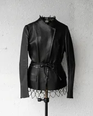 FW1999 GUCCI BY TOM FORD LEATHER JACKET グッチ 1999年　 トムフォード期　 archive アーカイブ　レザー　ライダース　ジャケット　レザージャケット　ランウェイ　90s オールドグッチのサムネイル