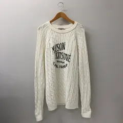【中古品】MAISON KITSUNE メゾンキツネ FRONT LOGO CREW NECK SWEATER KNIT GM00533KT1053 フロントロゴ クルーネック セーター ニット トップス 【141-250225-kk-01-tei】のサムネイル