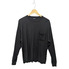 Ameriyas アメリヤス メリノウール クルーネック 長袖Tシャツ ロンT カットソー ブラック系 ウール サイズM 65244