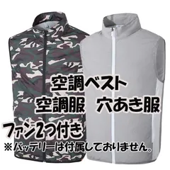 FAN付き 空調服ベスト 空調服 空調作業服 空冷風服 バッテリーは付属しておりませんのサムネイル