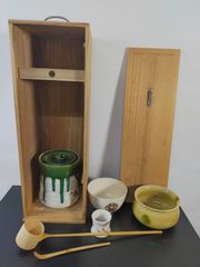 茶道具 茶箱セット 抹茶碗 茶筅 茶杓 棗 水指 - メルカリ