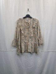 未使用タグ付き】花柄 長袖ブラウスコットン100%高級品 - メルカリ