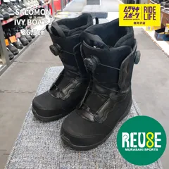USE608【ムラスポ公式】SALOMON　サロモン　IVY BOA SJ　アイビー　25.5㎝　レディース　ブーツ　スノーボード　中古品（USED）　良品　ダブルボアのサムネイル