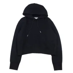 Sacai サカイ SCW-233 sponge sweat hoodie スポンジスウェット サイドスリット ショート丈 プルオーバー フーディー パーカー ダークネイビー系 3【中古】のサムネイル