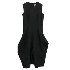 COMME des GARCONS コムデギャルソン 25AW GP-U002 本ライン AD2025 ノースリーブ ピンストライプ バックジップ ウール ジャンプスーツ オールインワン ブラック系 S【極上美品】【中古】のサムネイル
