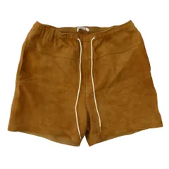 AURALEE オーラリー 25SS A25SP02GS LAMB SUEDE SHORTS ラムスエード レザー ショーツ ハーフパンツ ブラウン系 4【中古】のサムネイル