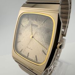 SEIKO ドルチェ 腕時計 スクエア ゴールド/シルバー タングステン 171