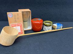 煎茶道具一式】提籃 茶器セット 湯呑5客 竹籠 茶合付 野点 収納箱