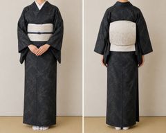 美品 洗える夏着物 絽 】蝶 波模様 小紋 - メルカリ