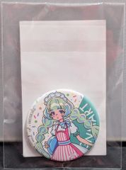 반다이 AIKATSU! DESIGNMART POP UP STORE 참신 캔 배지 큐핏 앞치마 ver.