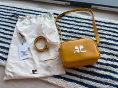 クレージュ ハンドバッグ ショルダーバッグ 2way リボン レザー 