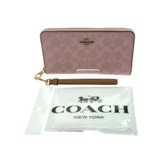 コーチ COACH 長財布 ブラウン ピンク 新品 未使用 F54630 箱有 - メルカリ