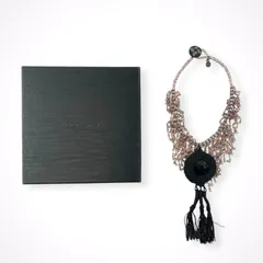 GIORGIO ARMANI / サークルビジューネックレス 箱付 参考定価：150,000程度のサムネイル