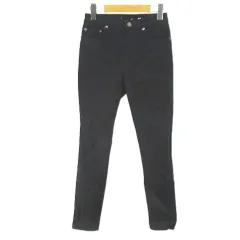 サンローラン パリ SAINT LAURENT PARIS 404004 Y296J デニムパンツ ジーンズ スキニーパンツ ジップフライ 26 黒系 ブラック イタリア製 ストレッチ 無地のサムネイル