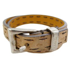 プラダ ブレスレット ベルトモチーフ 全長30cm バングル 本革 レザー