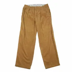 schott ショット 3116040 CORDUROY DOUBLE PLEATS WIDE PANTS コーデュロイ 2タック ワイド パンツ ブラウン ベージュ系 L【中古】のサムネイル