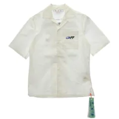 OFF-WHITE オフホワイト OMGG004S23FAB001 バック刺繍ロゴプリント オープンカラー 半袖 シャツ ホワイト系 S【中古】のサムネイル