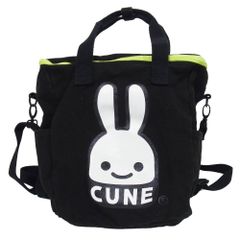 CUNE ミニチュアヘルメットミニバッグ 2WAY 未使用級 うさぎ大判+4連