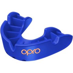 OPRO マウスガード「ブロンズ」| スポーツ用マウスピース｜MMA・ラグビー・空手/柔術/テコンドー/ボクシング対応｜歯科ラボ開発フィット｜イギリス製 正規品公式ストア (ジュニア用/青）