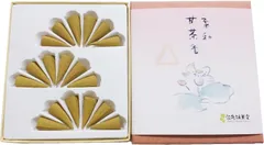 Awaji BaikundoのIncense 甘茶 Sandalwood フランキンセンス 浄化 Incense 柔和甘茶香 コーン型 18個入 #3 sand お線香 お香のサムネイル