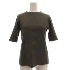 バーニーズニューヨーク BARNEYS NEW YORK 美品 Tシャツ ニット 半袖 クルーネック 36 カーキ /MGのサムネイル