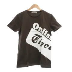 オニツカタイガー Onitsuka Tiger Tシャツ 半袖 ロゴ M 茶色 ブラウン /MGのサムネイル