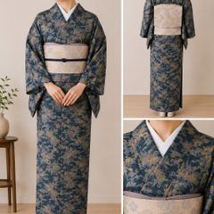 ミツボシ 楽天市場】剣道 身丈149.5㎝ ★もも★藍大島　しつけ糸付　新品未使用　極美品　裄丈65 ドウギ T 道着 上衣 天 極上正藍染二重剣道衣 着物・浴衣