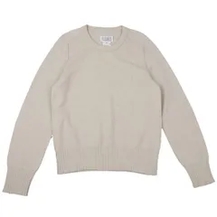メゾンマルタンマルジェラMaison Martin Margiel 14 ウールエルボーステッチニットセーター ベージュSのサムネイル