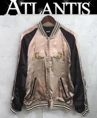 【広尾店】ショット Schott レーヨンエイジングスカジャン ベージュ×黒 size:XL 【19226】のサムネイル