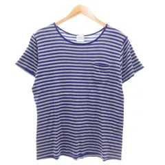 ルトロワ Letroyes 美品 Tシャツ 半袖 ボーダー L ブルー グレー /UOのサムネイル