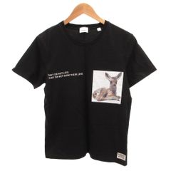 BURBERRY バーバリー バンビTシャツ ブラックL 半袖 カットソー - メルカリ
