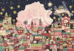 헤라 첨부 풀 포함 31-525 (26 × 38cm) 점수권 첨부 밤 벚꽃 환루 니시무라 노리코 일러스트 / 아트 EPOCH 지그 소 퍼즐 1053 슈퍼 스몰 피스 에포크 사
