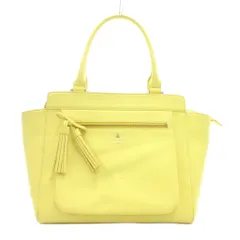 ランバン LANVIN トート バッグ ハンド レザー ロゴ タッセル イエロー 黄色 /MGのサムネイル