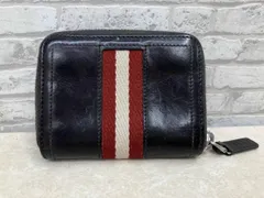 BALLY バリー ラウンドファスナー コインケース レザー ダークブラウン