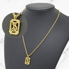 Burberry バーバリー ヴィンテージ ネックレス Bロゴ ゴールド GLD 