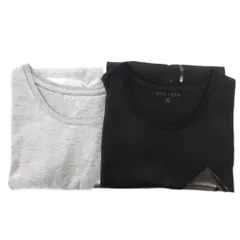 デプレ DES PRES トゥモローランド Tシャツ まとめ 2点セット カットソー 半袖 パンプスデザイン 黒 ブラック グレー /GV ■OMのサムネイル