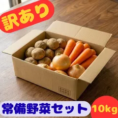 九州産 訳あり 野菜詰め合わせ 10kg 常備野菜セット じゃがいも 玉ねぎ 人参 送料無料のサムネイル