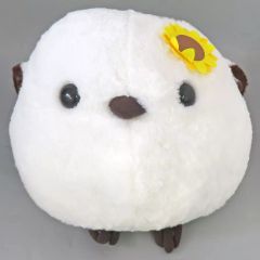 ふくふく シマエナガ カラフルフラワーST ぬいぐるみ 11cm しまゑ
