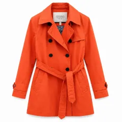 コーチ レディース オレンジ COLOR ショート トレンチ COAT Sのサムネイル