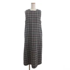 ビームスボーイ BEAMS BOY EXCLUSIVE FABRIC ノースリーブワンピース ロング チェック 13-26-0968-163 グレーのサムネイル