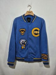 Stüssy スタジャン [希少ロゴ]ライトブルー Mサイズ - メルカリ
